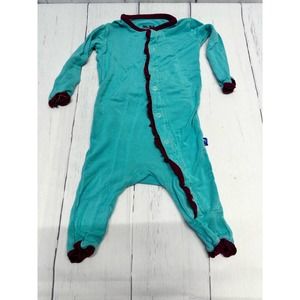 KicKee Pants Blue One Piece Sleepwear Sz 0-3m